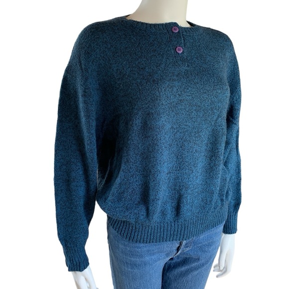 Vintage Esprit Henley style sweater size medium - Picture 5 of 7